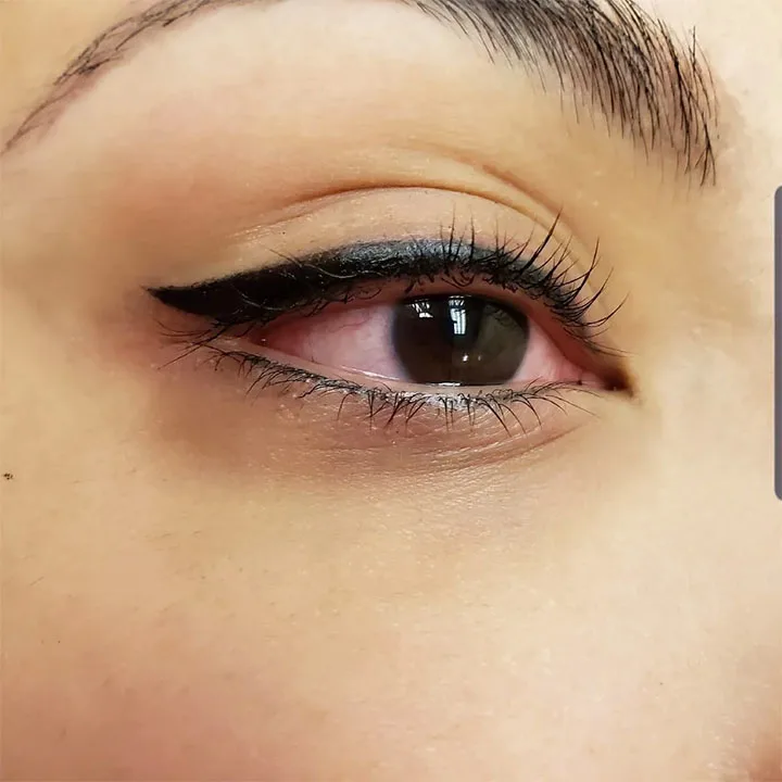 Permanent eyeliner