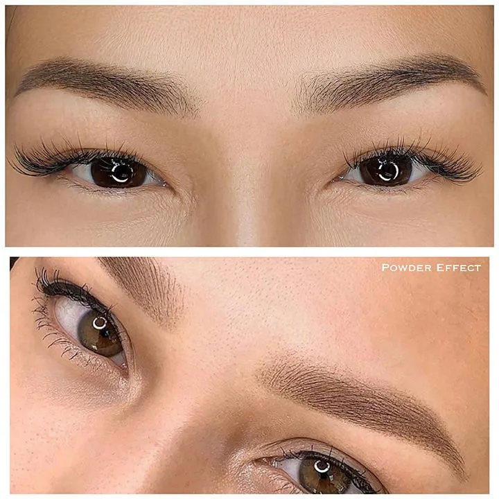 Powder ombre brows